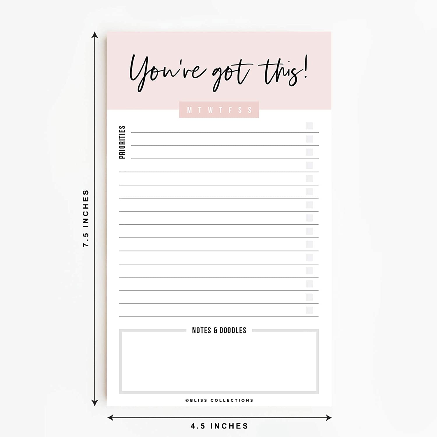 Motivational Daily to Do List Notepad