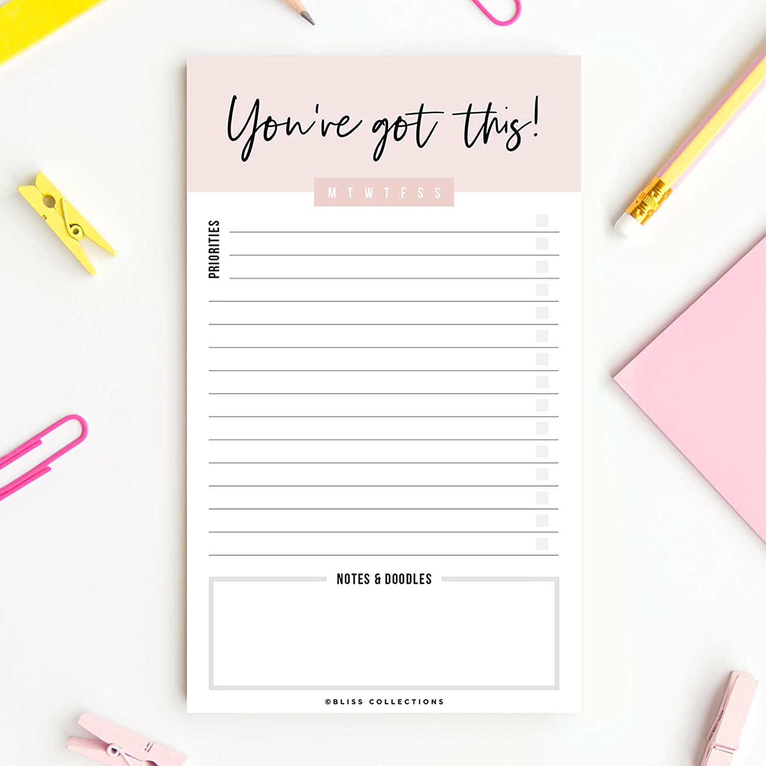 Motivational Daily to Do List Notepad