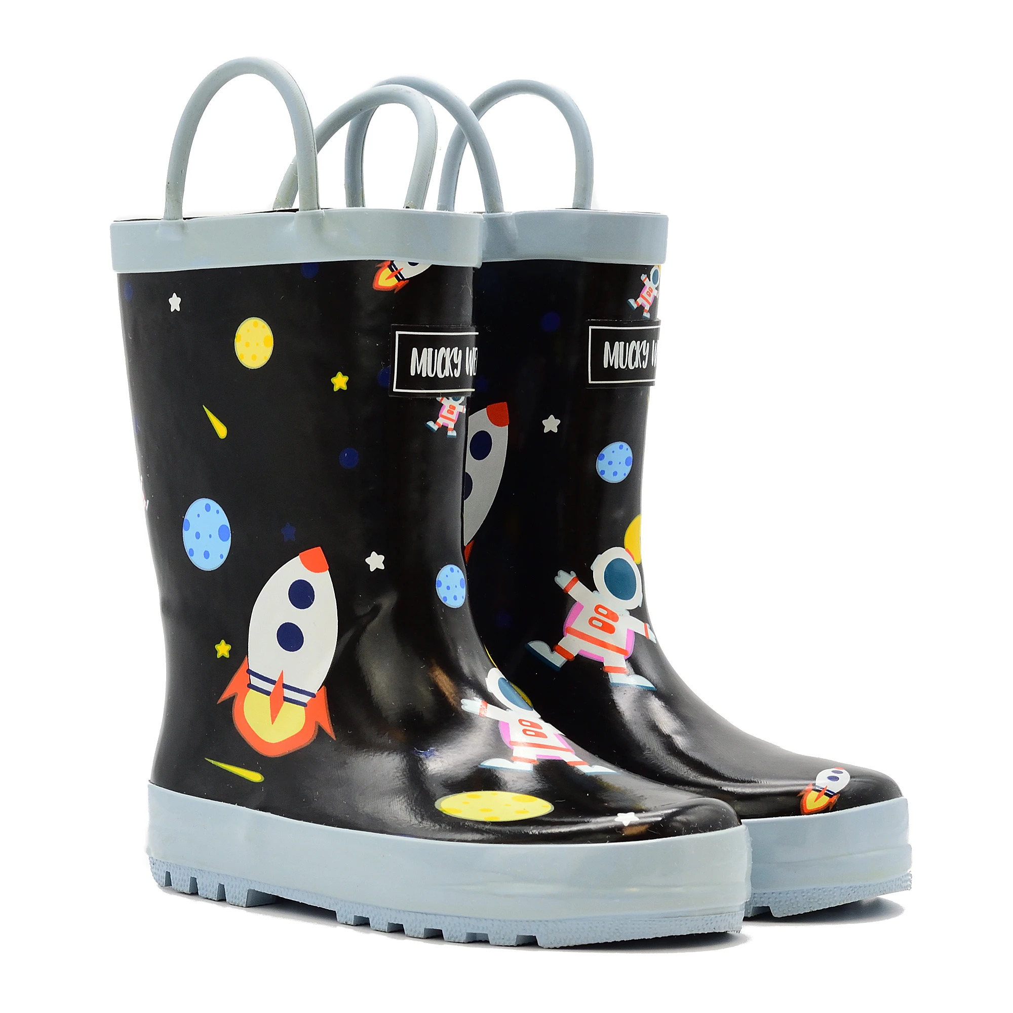 Mucky Wear Kid's Astronauts Rain Boots