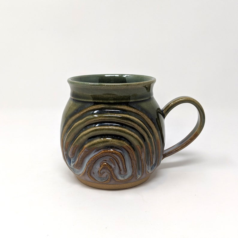 Mug with Meditation Finger Labyrinth