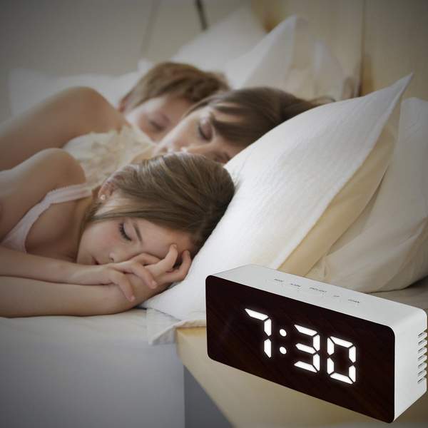  Multi-Function LED Mirror Alarm Clock