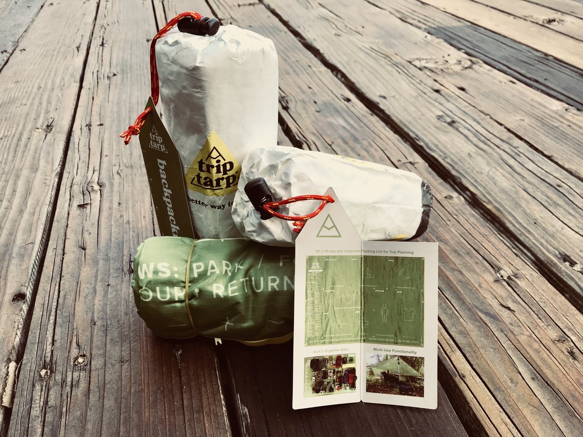 Multi-purpose Tarp for Organizing Gear and Planning Backcountry Adventure