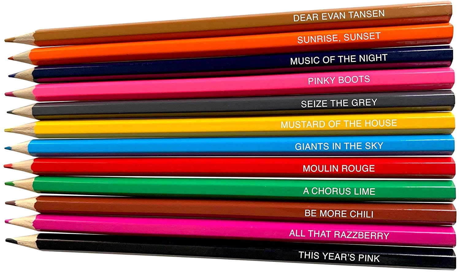 Musical Theatre Themed Colored Pencils