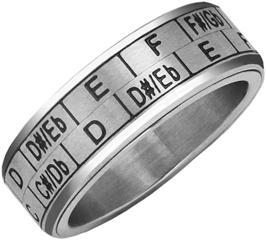 Musicians Transposition Spinner Ring