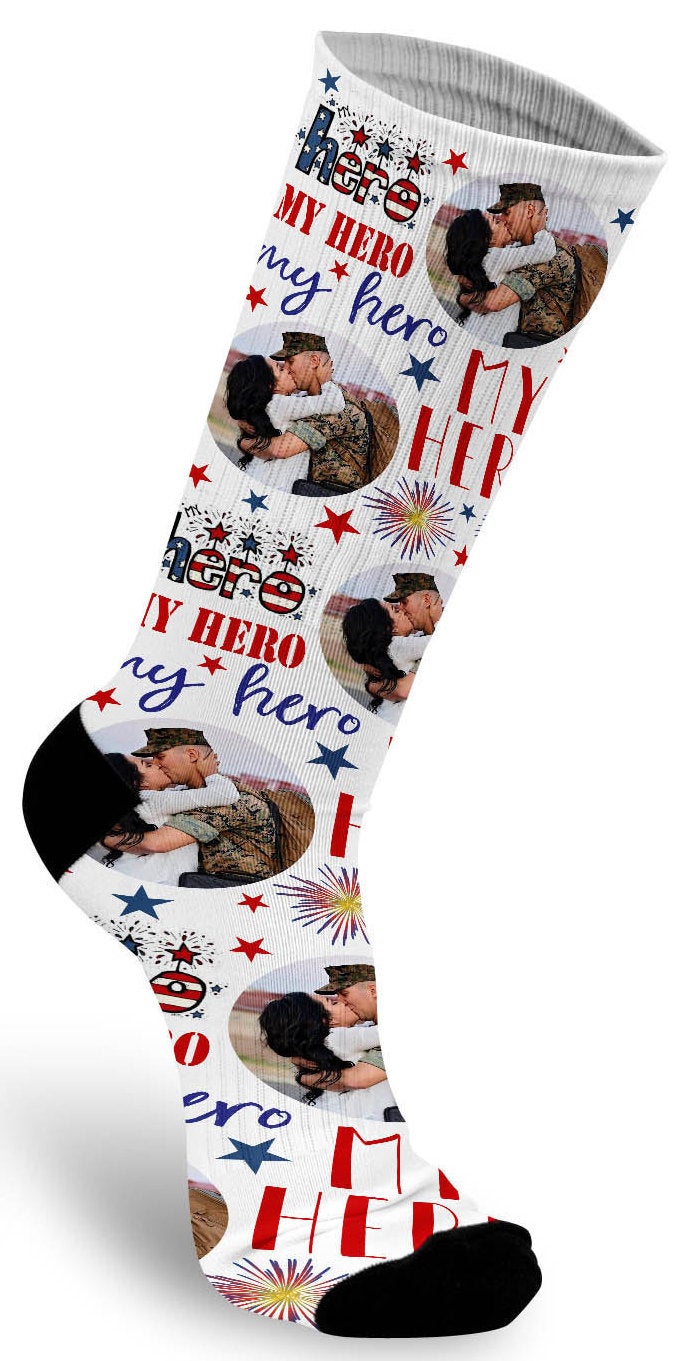 My Hero Custom Photo Socks