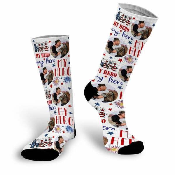 My Hero Custom Photo Socks