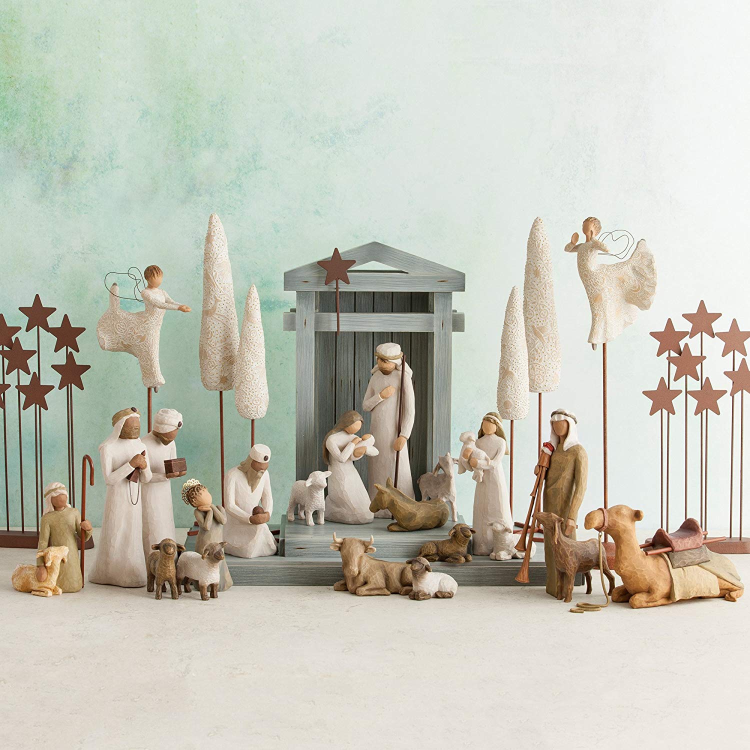 Nativity Sculpted Figures, 6-piece set