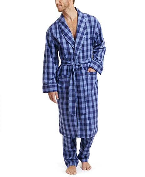 Nautica Men's Long Sleeve Cotton Robe