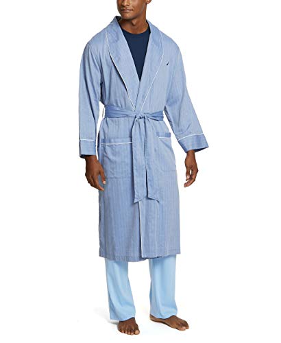 Nautica Men's Long Sleeve Cotton Robe
