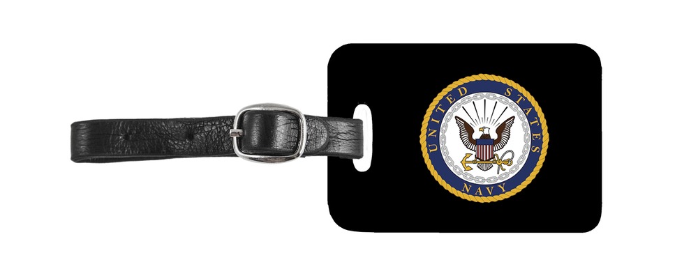 Navy Luggage Tag