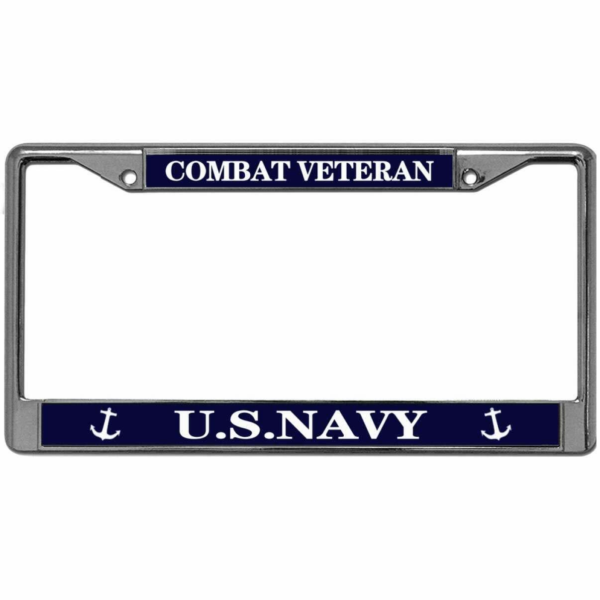 Navy Veteran License Plate Frame