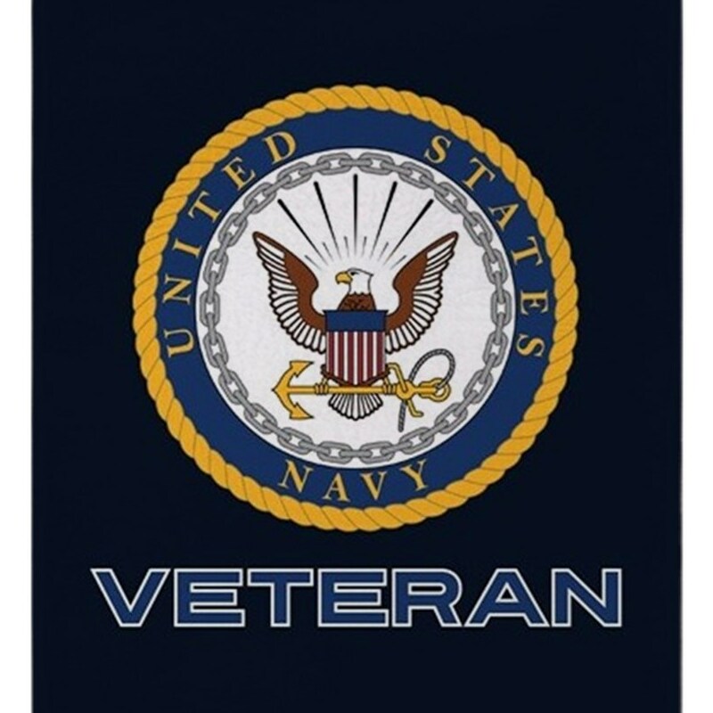 Navy Veteran Throw Blanket