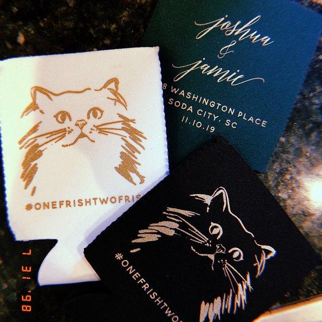  Neoprene Custom Pet Portrait Can Coolers