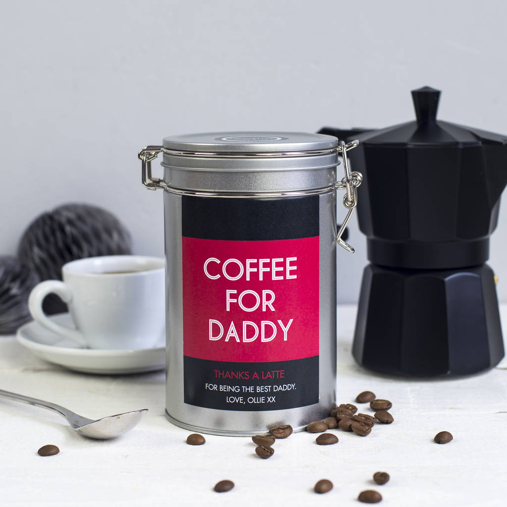 New Daddy Personalised Gift In Tin