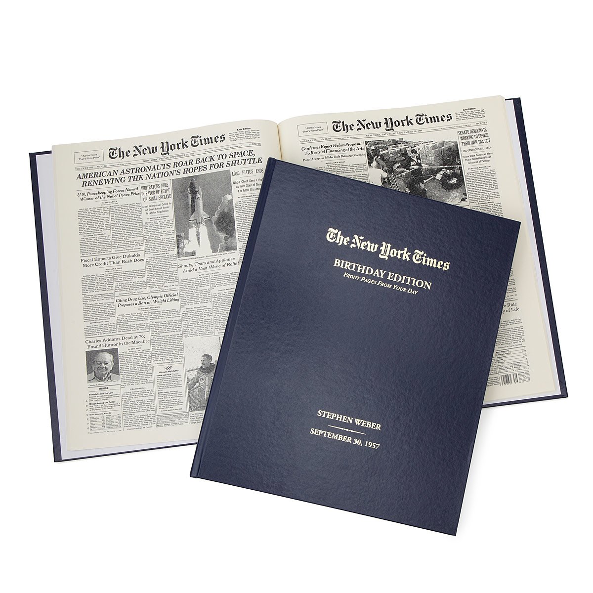 New York Times Custom Birthday Book