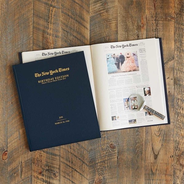 New York Times Custom Birthday Book