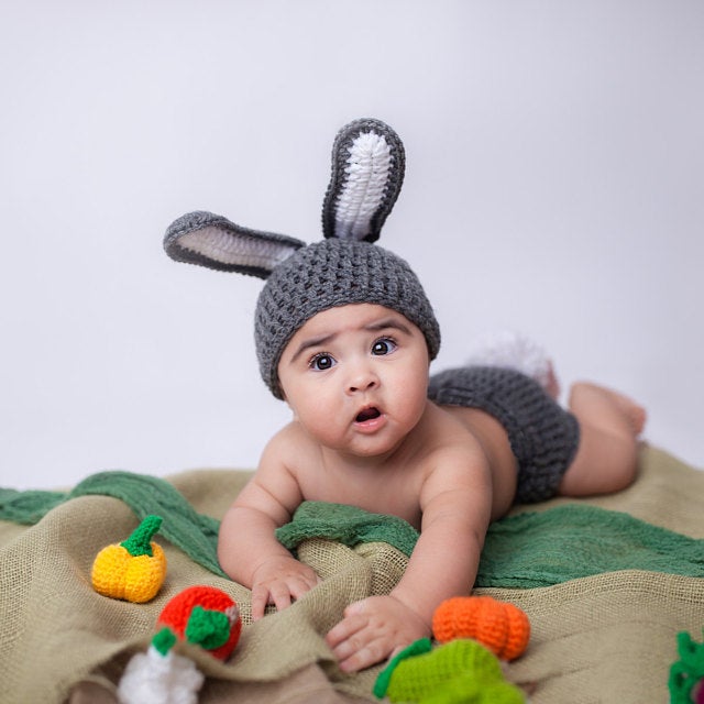 Newborn Baby Easter Set Bunny Outfit 