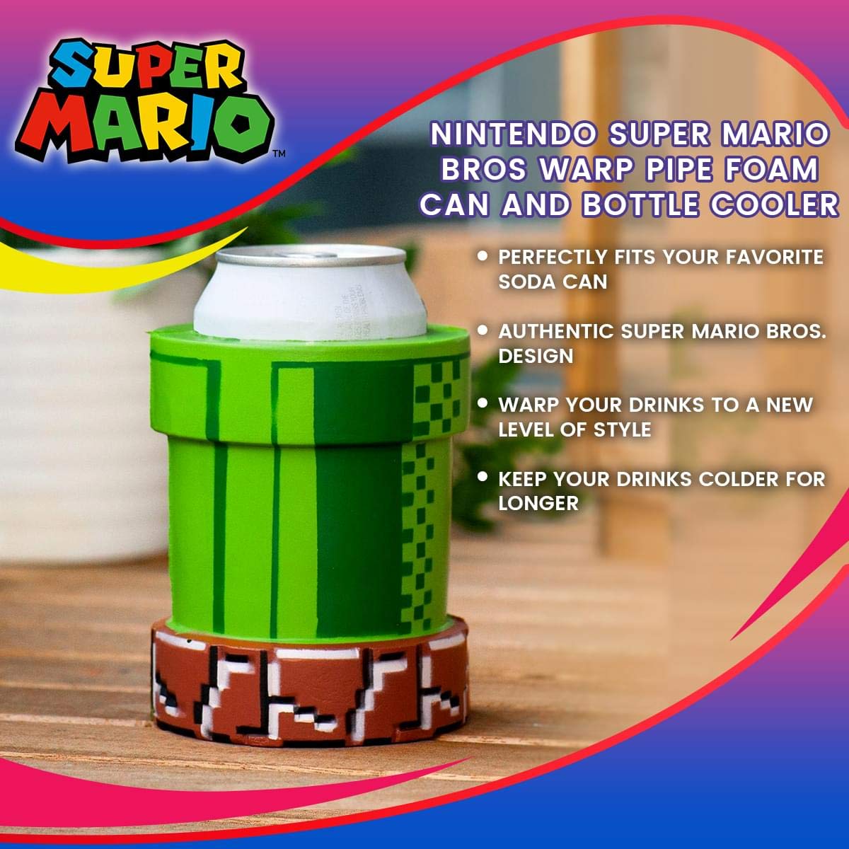 Nintendo Foam Can and Bottle Cooler