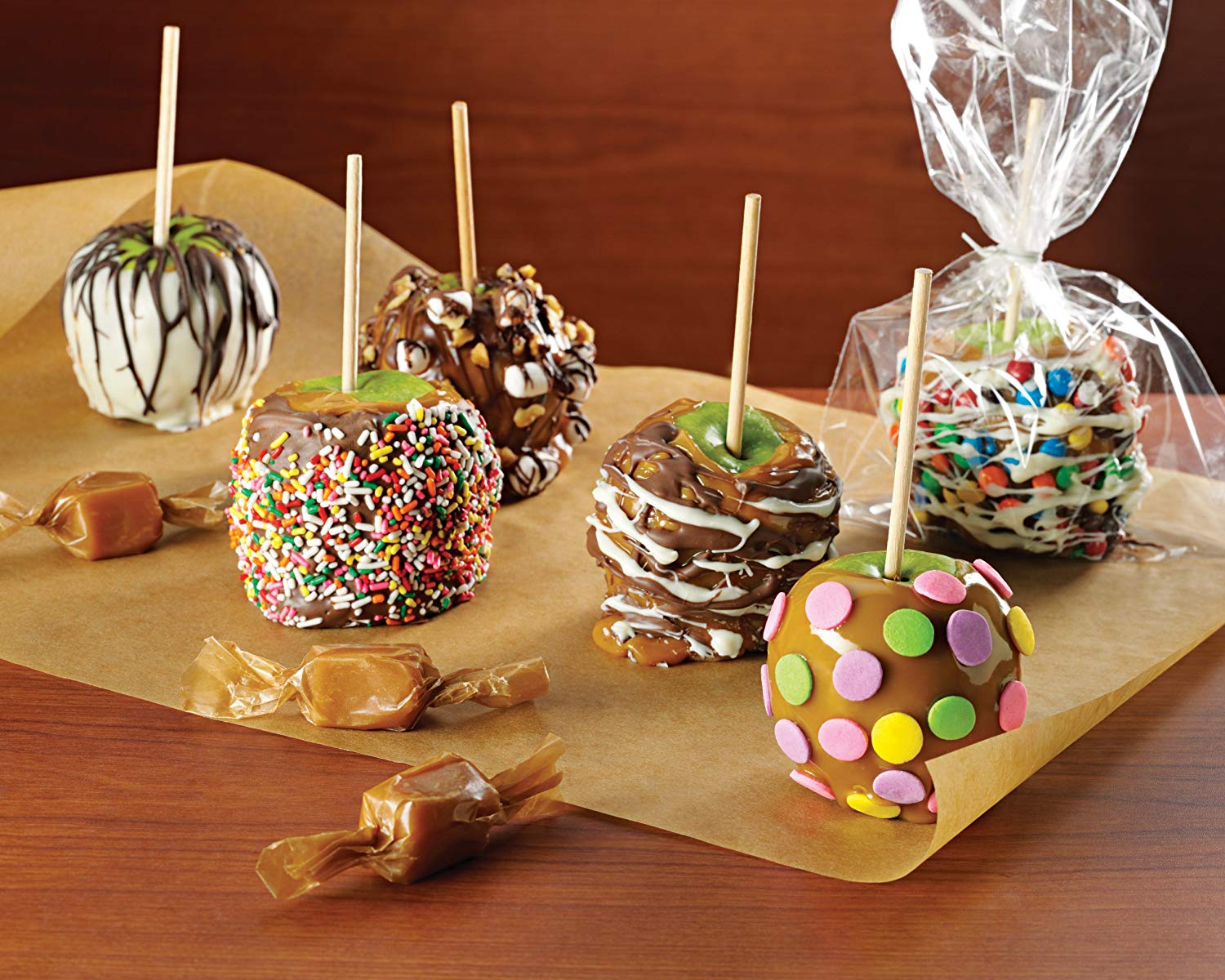 Nostalgia Caramel Apple Party with Heated Fondue Pot
