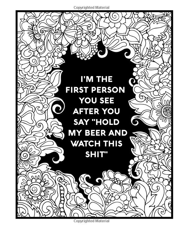 Nurse Coloring Book: Sweary Midnight Edition