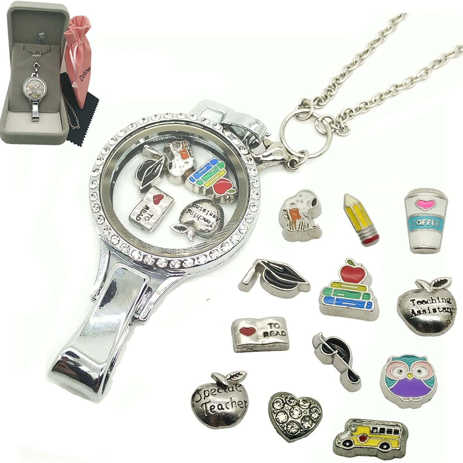 Nurse Theme Floating Charms Locket