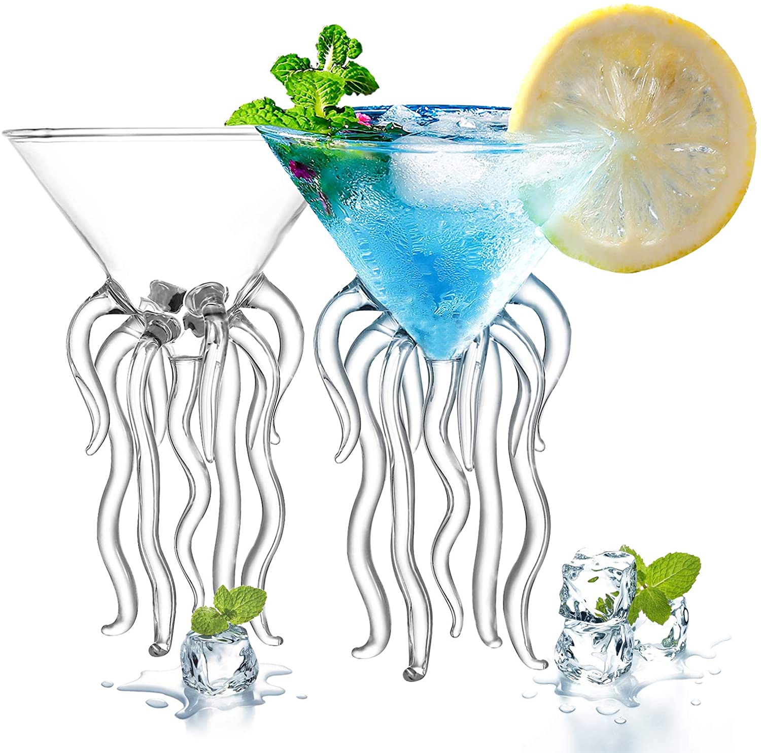  Octopus Cocktail Glass Set