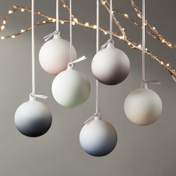 Ombre Ornaments set of 6