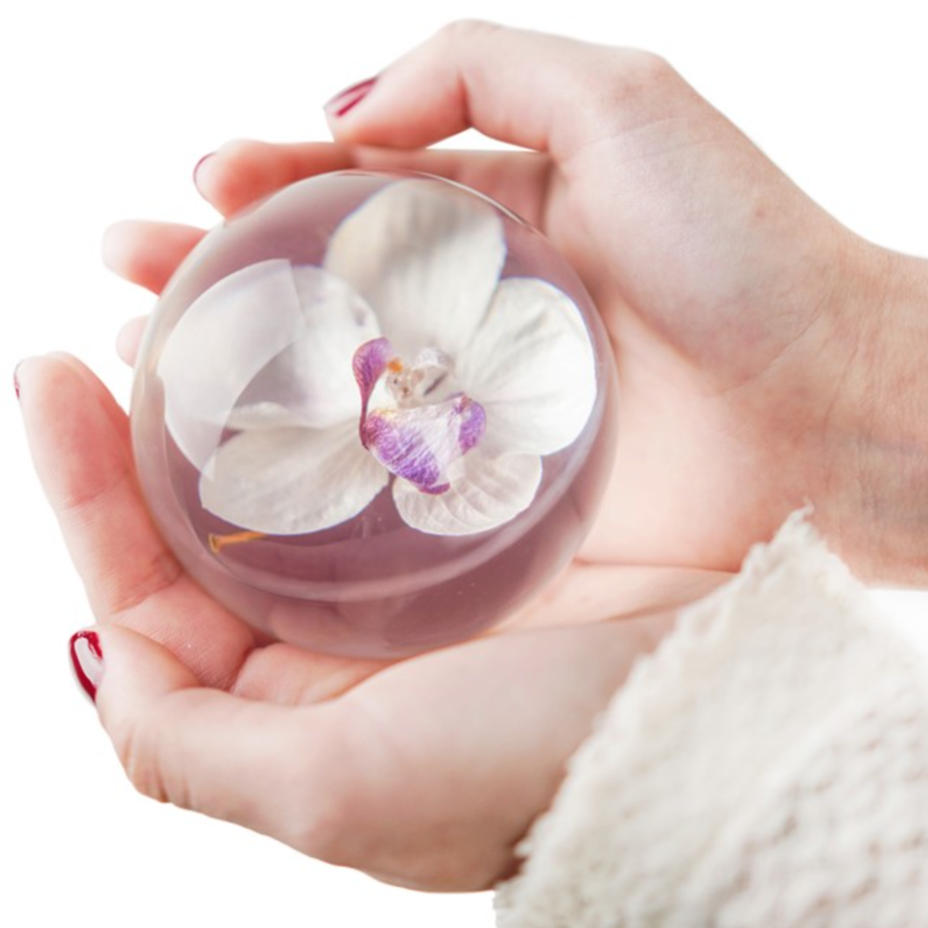 Orchid Paperweight