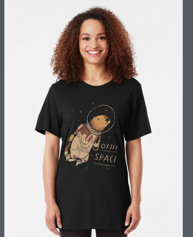 Otter Space Slim Fit T-Shirt