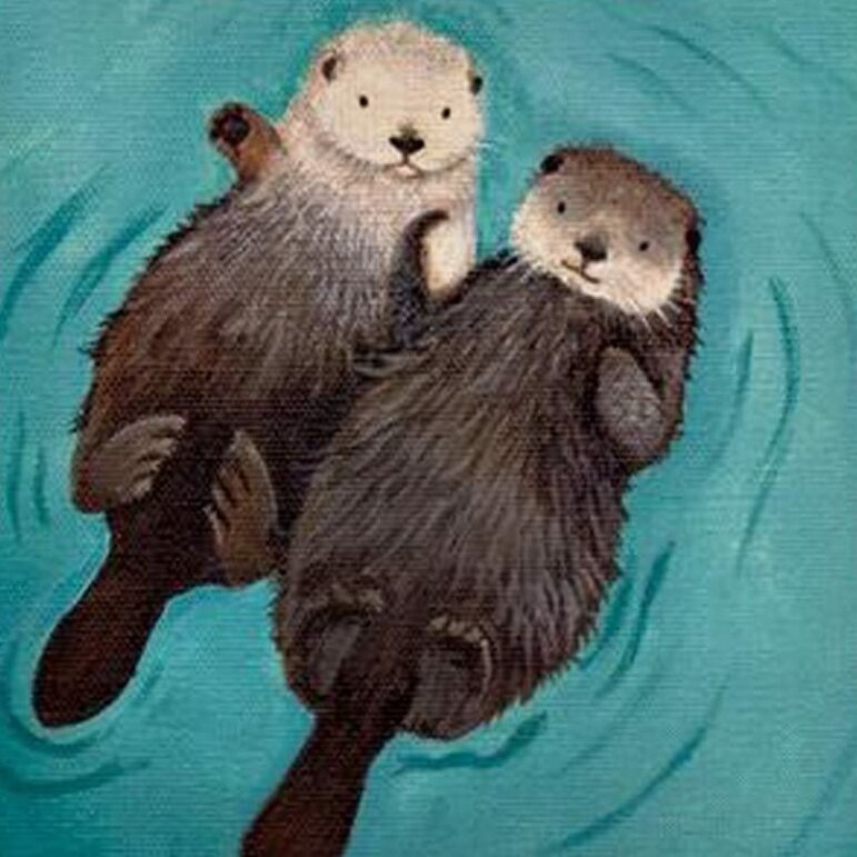 Otter Throw Pillow Case