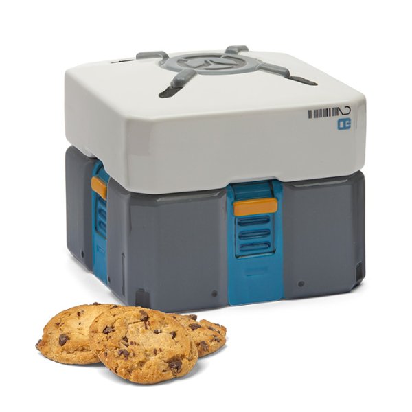 Overwatch Loot Box Ceramic Cookie Jar