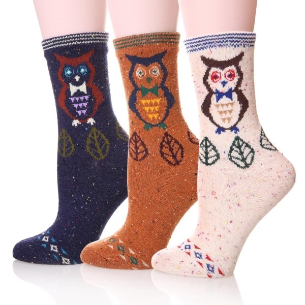 Owl Cotton Socks