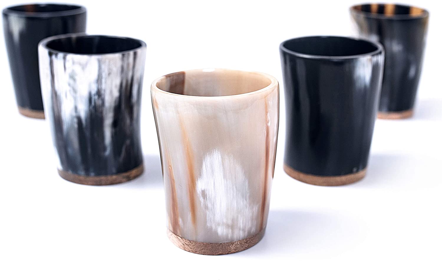 Ox-Horn Shot Glasses Set