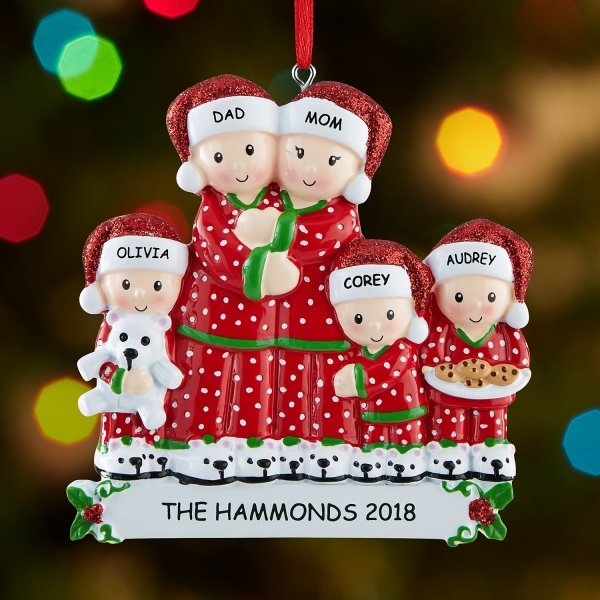 Pajama Family Ornament