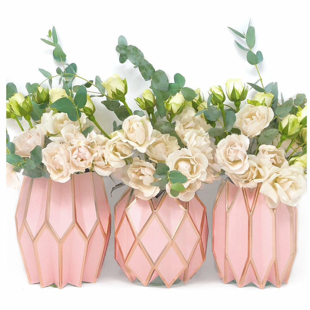 Paper Vase Wraps - Set of 3