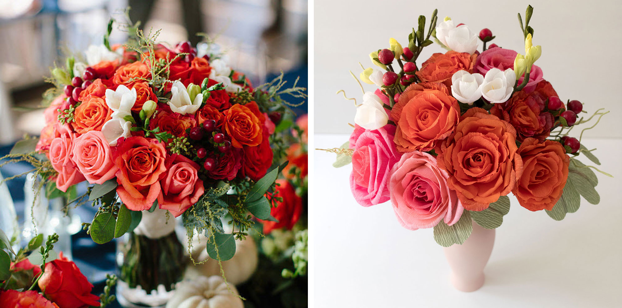 Paper Wedding Bouquet Replica