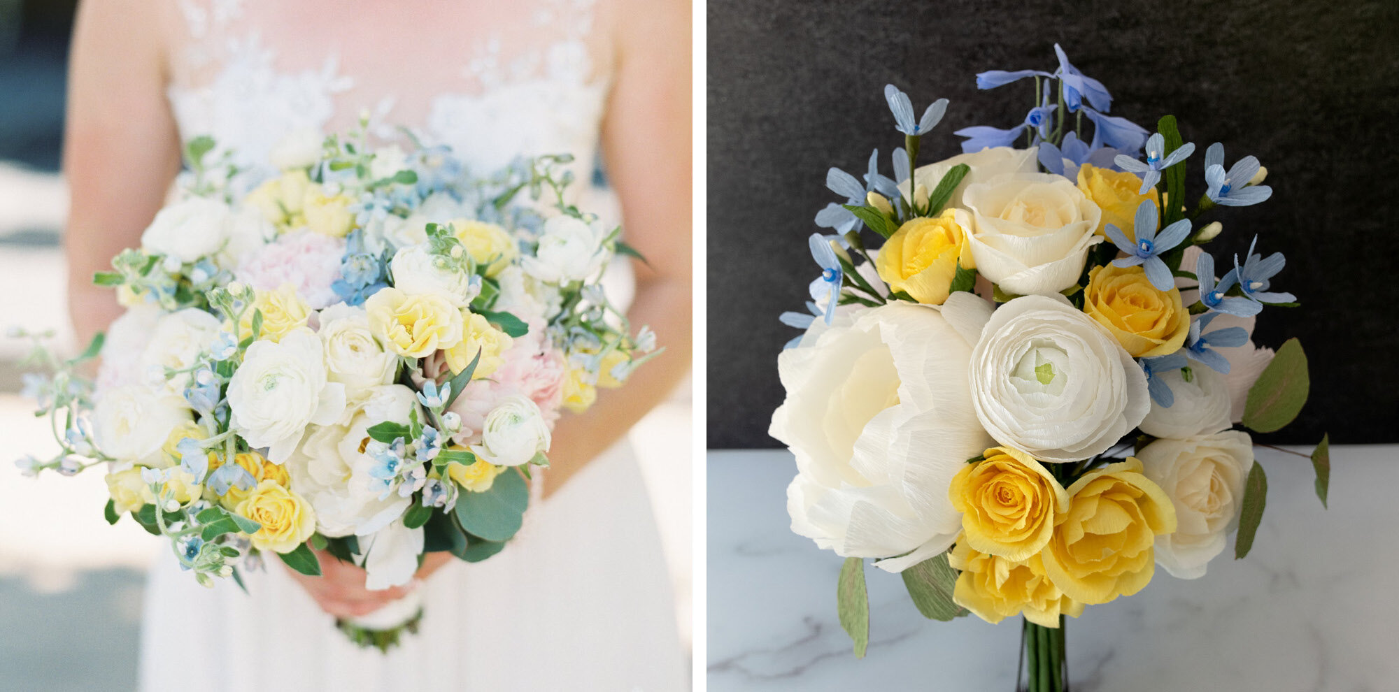 Paper Wedding Bouquet Replica