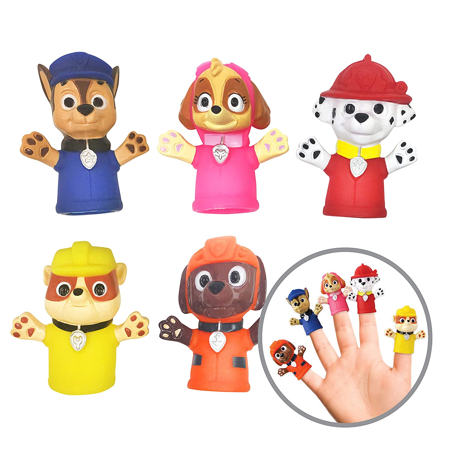 Paw Patrol Bath Finger Puppets