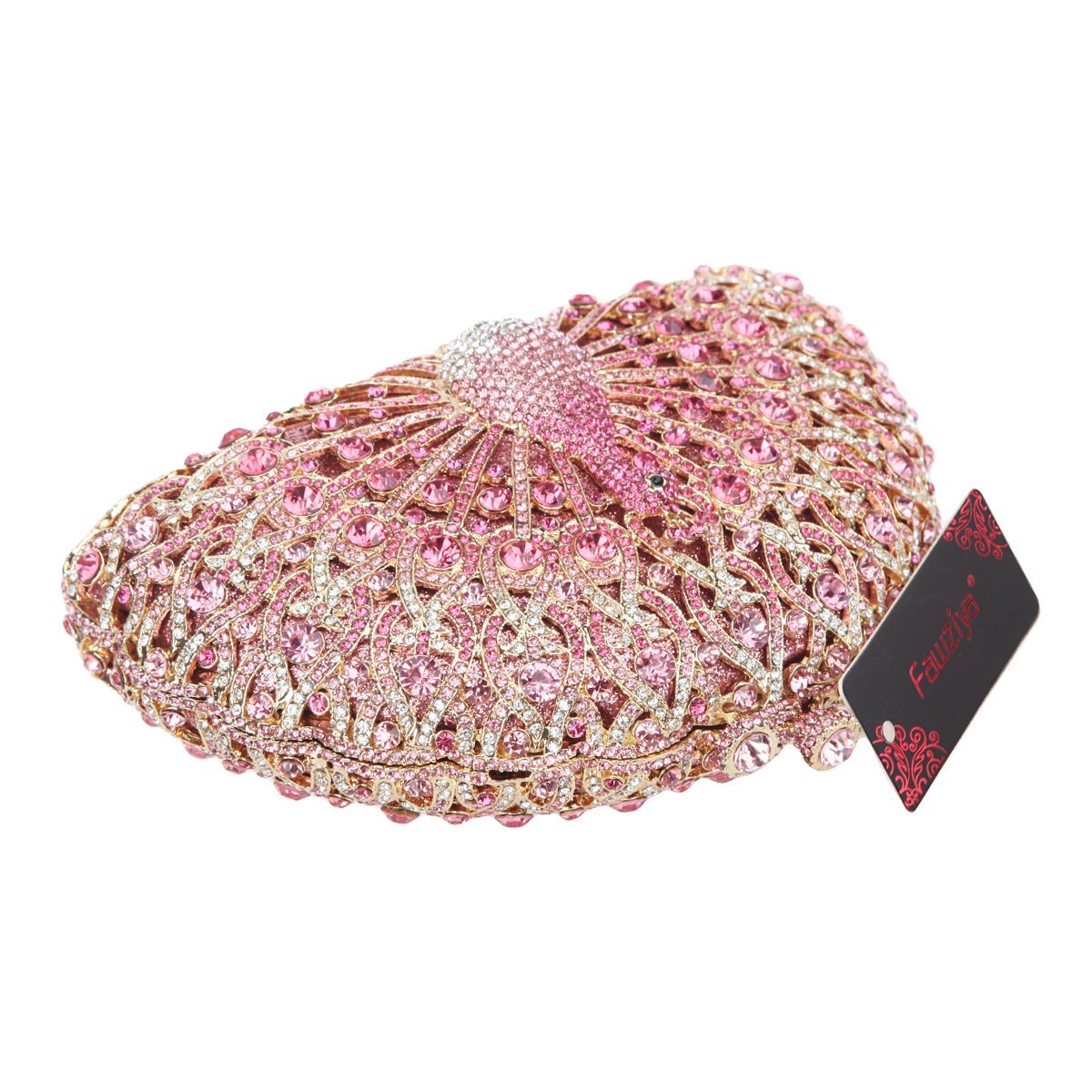 Peacock Crystal Clutch For Women