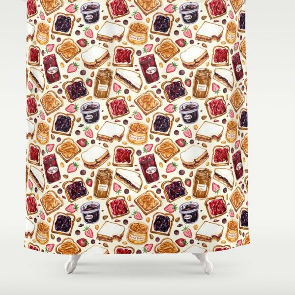 Peanut Butter and Jelly Shower Curtain