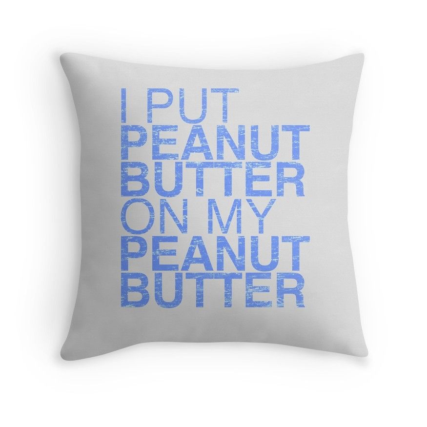 Peanut Butter Lover Throw Pillow