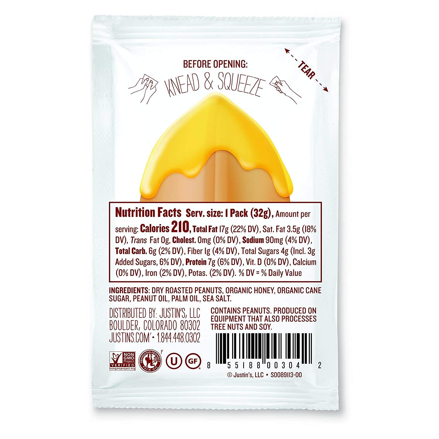 Peanut Butter Squeeze Packs