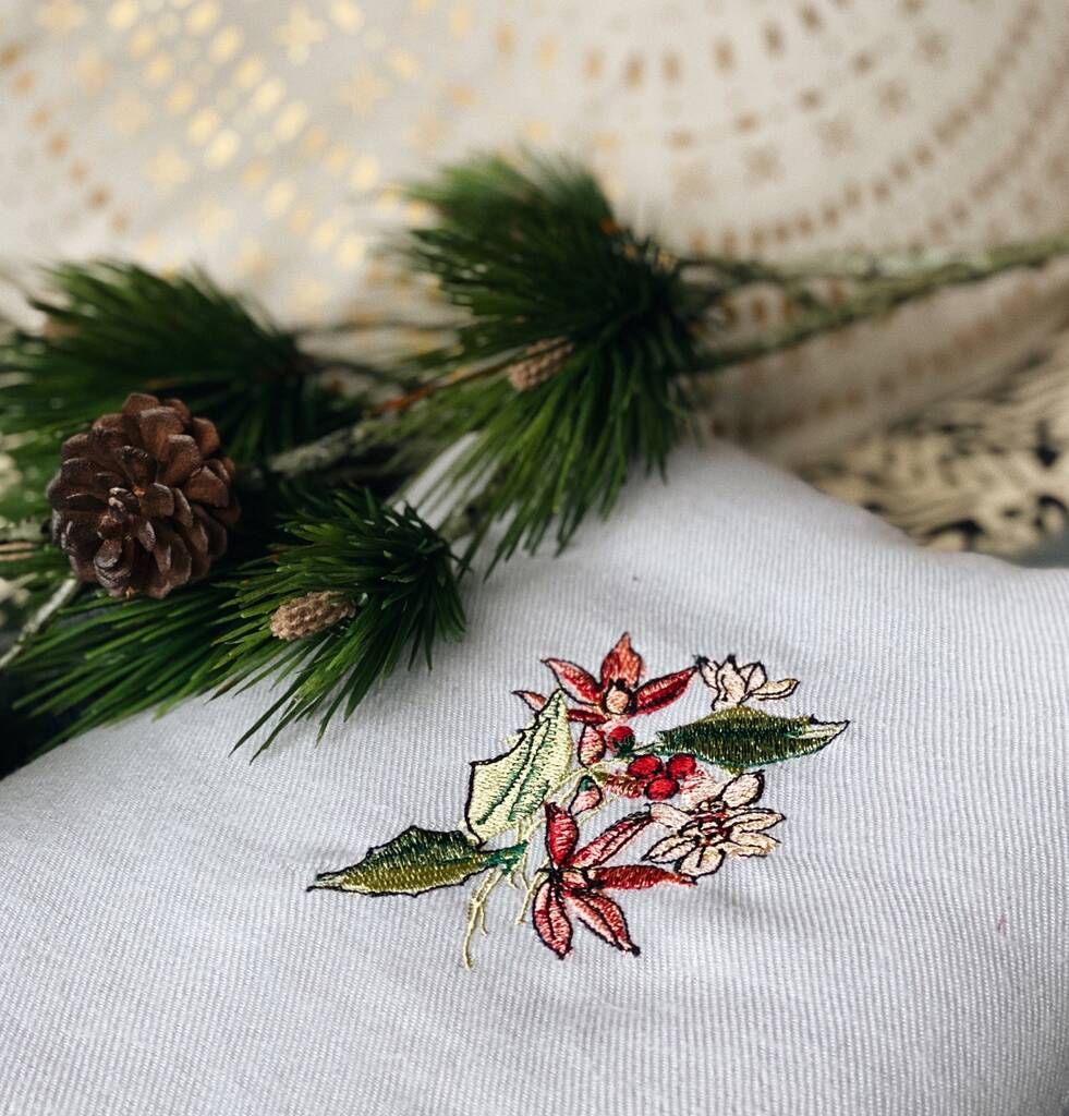 Personalised Birth Flower Scarf