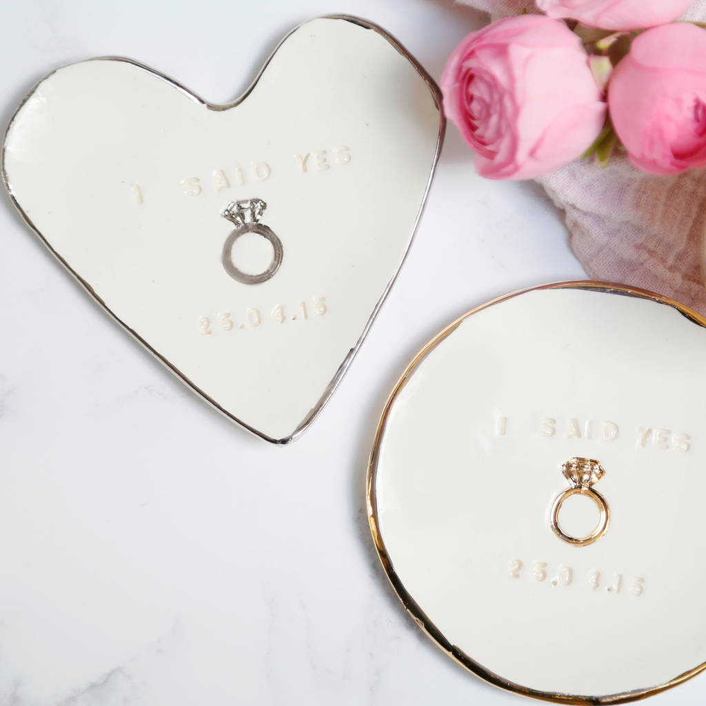 Personalised Engagement Ring Dish Giftopix