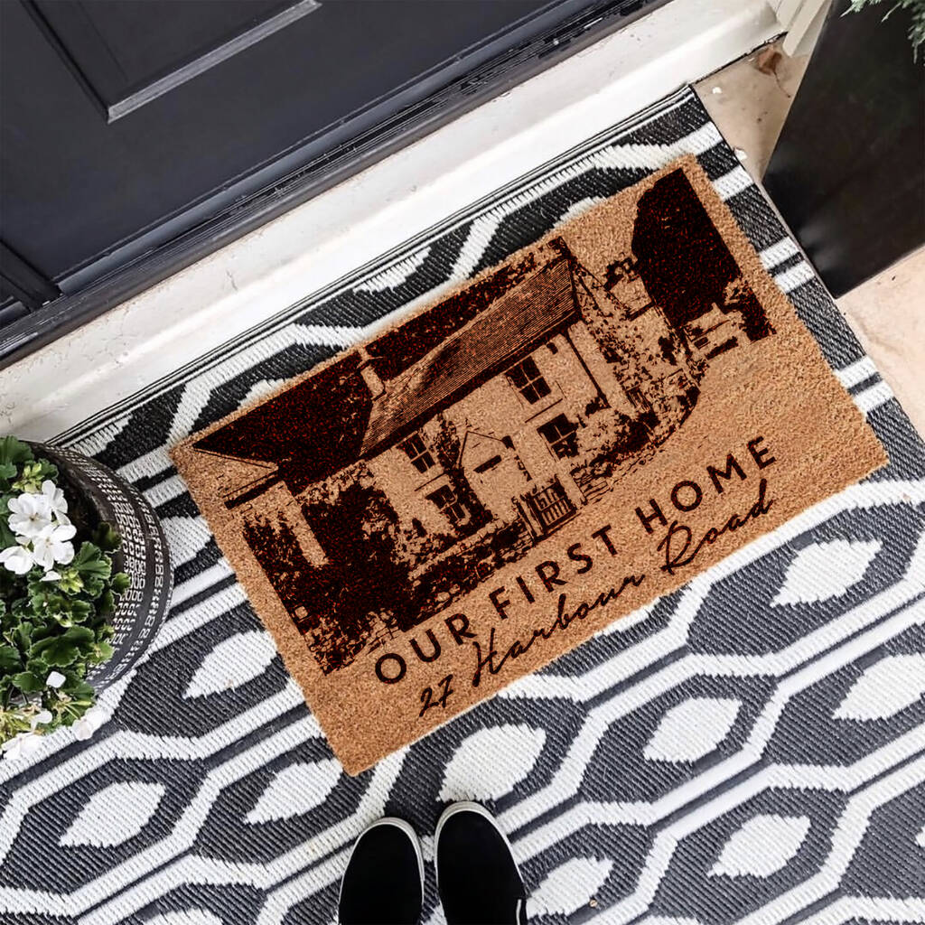 Personalised First House Door Mat