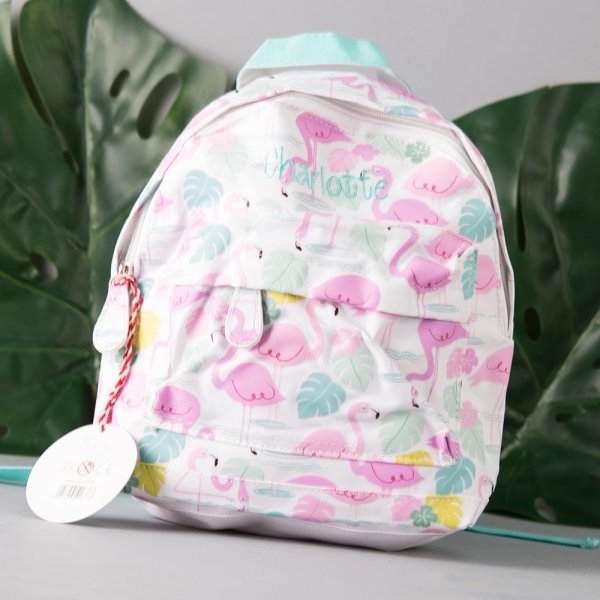 Personalised Flamingo Backpack 