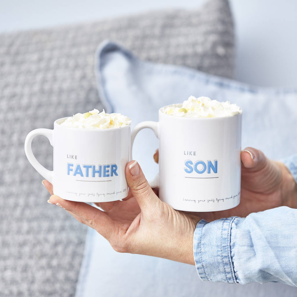 Personalised Like Father Like Son Mugs