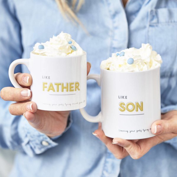 Personalised Like Father Like Son Mugs