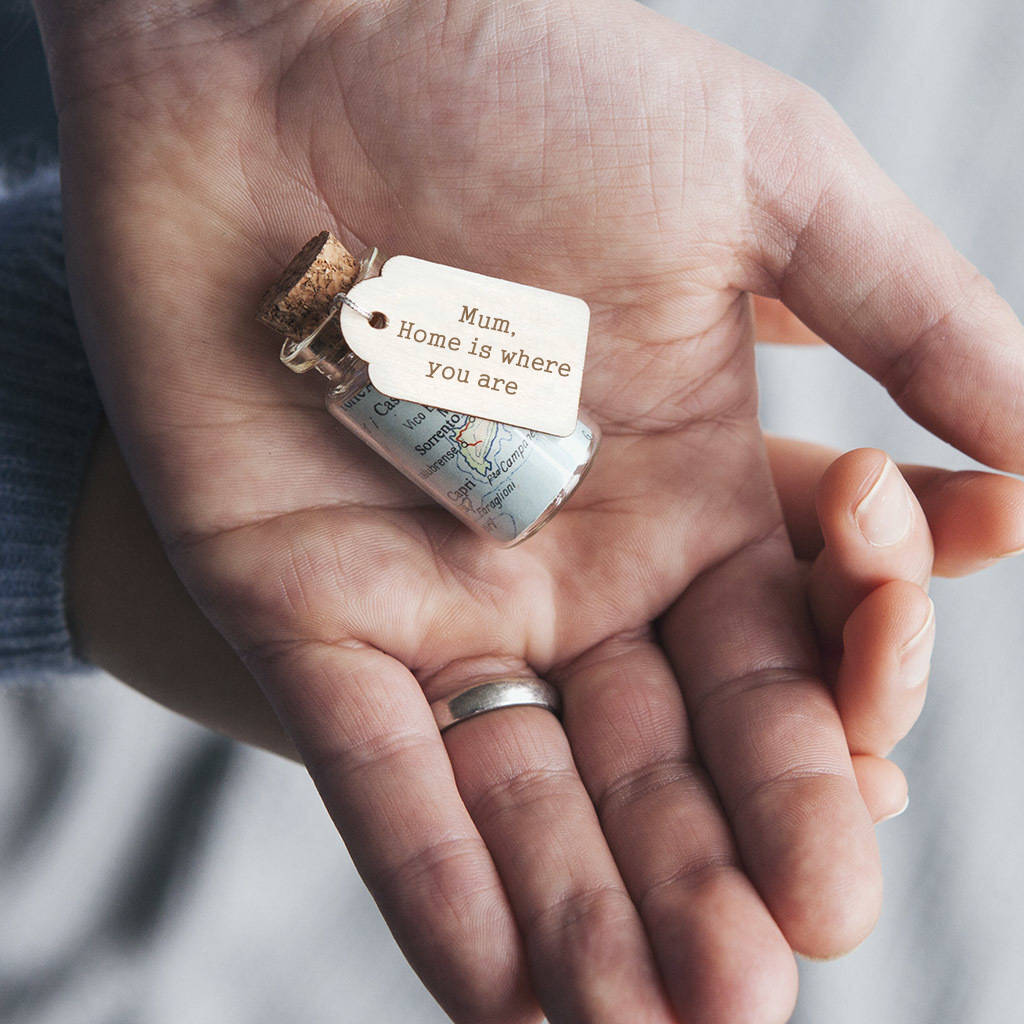  Personalised Map In A Bottle Keepsake Gift