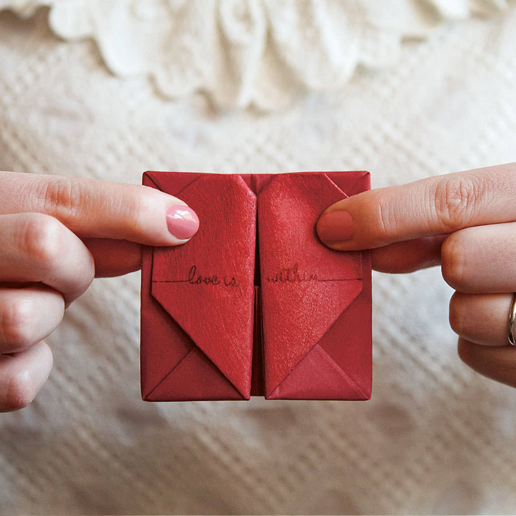 Personalised Origami Heart Photo Keepsake